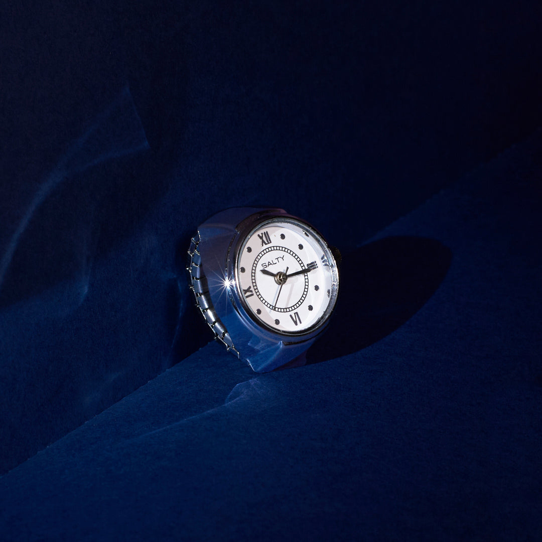 Girl Boss Salty Watch Ring - Silver Salty
