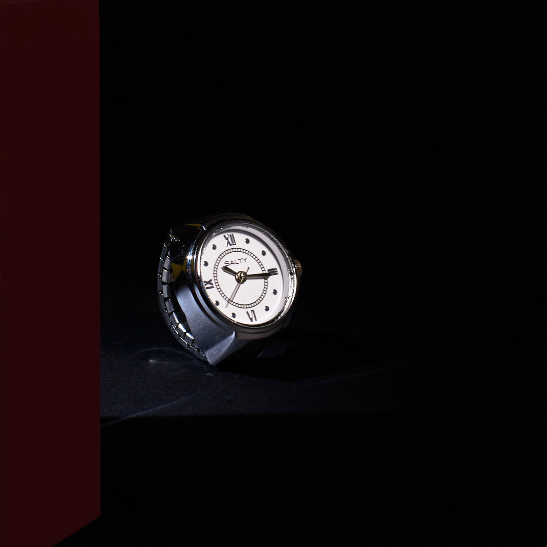 Girl Boss Salty Watch Ring - Silver Salty
