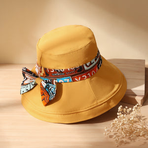 Tangerine Satin Bucket Hat