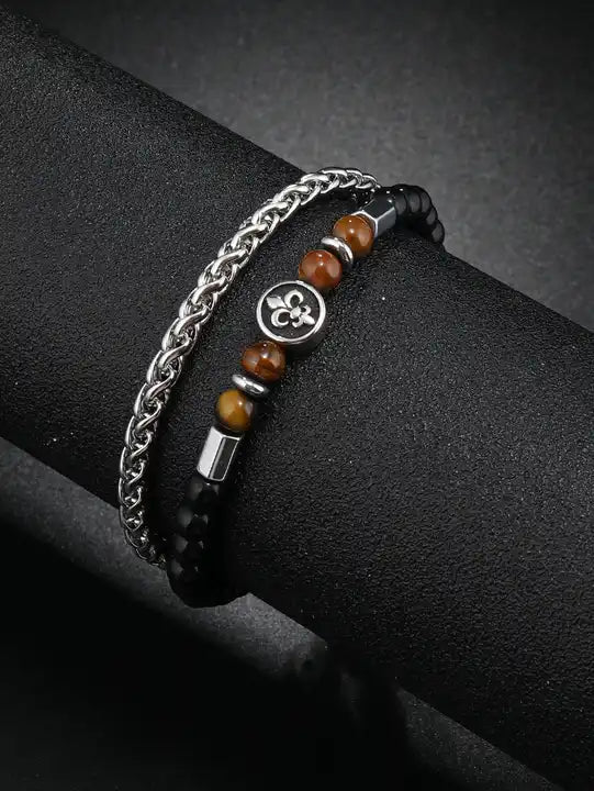 King Brown Beads Bracelet