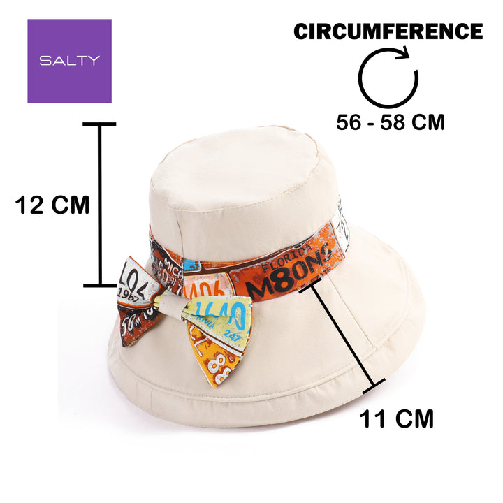 Alabaster Satin Bucket Hat