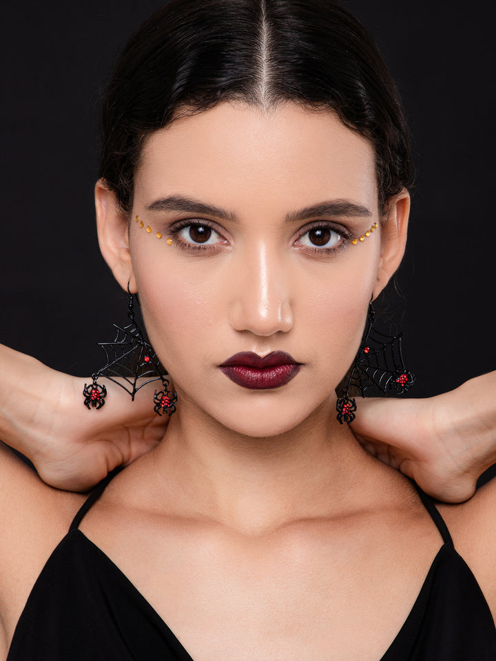 Venomous Web Drop Earrings - Salty Accessories