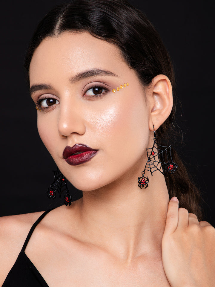 Venomous Web Drop Earrings - Salty Accessories