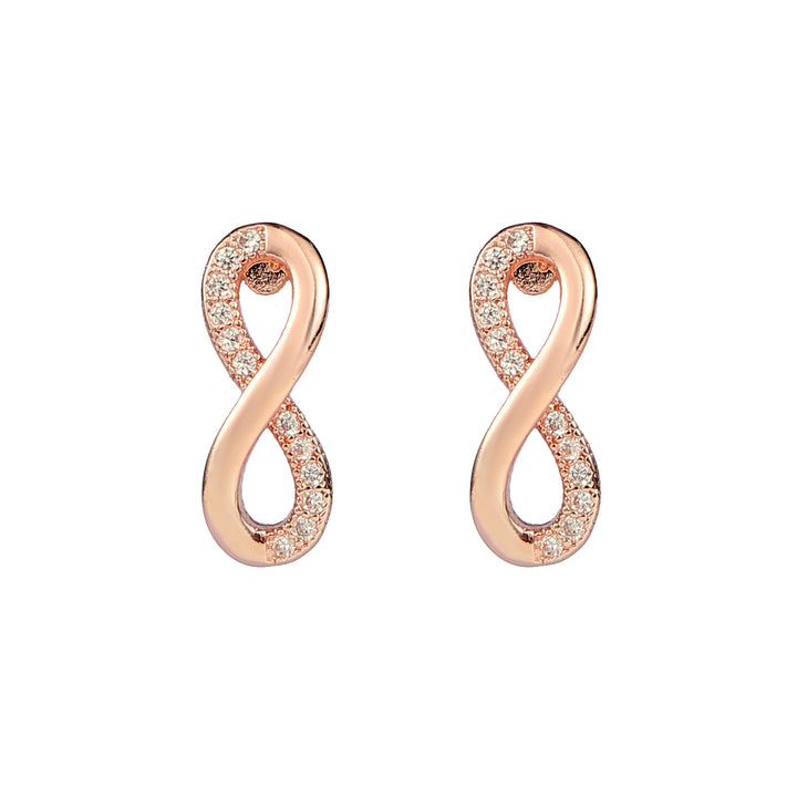 Limitless Infinity Twist White Earrings