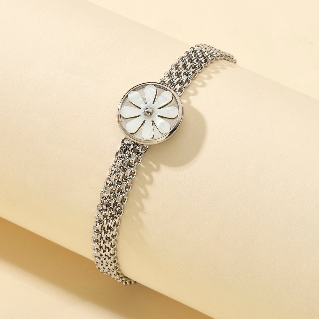 Quaint Flora Silver Bracelet - Salty Accessories
