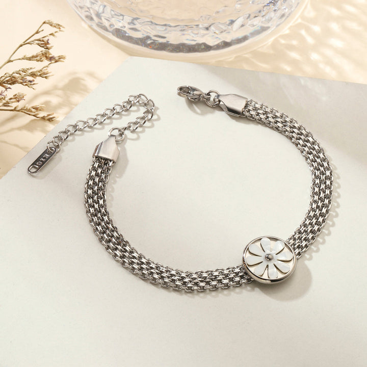 Quaint Flora Silver Bracelet - Salty Accessories