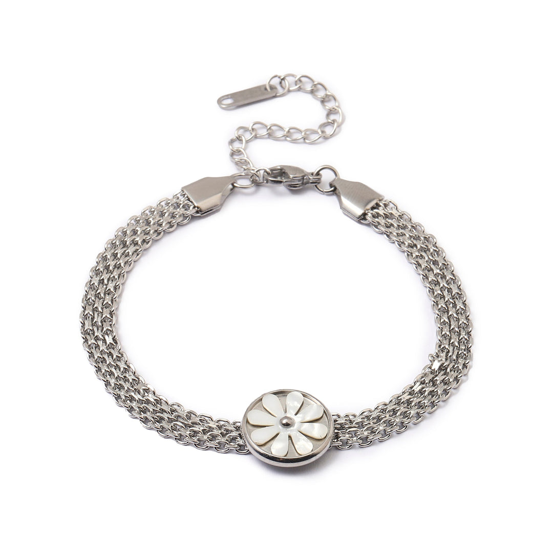 Quaint Flora Silver Bracelet - Salty Accessories