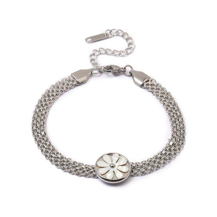 Quaint Flora Silver Bracelet - Salty Accessories
