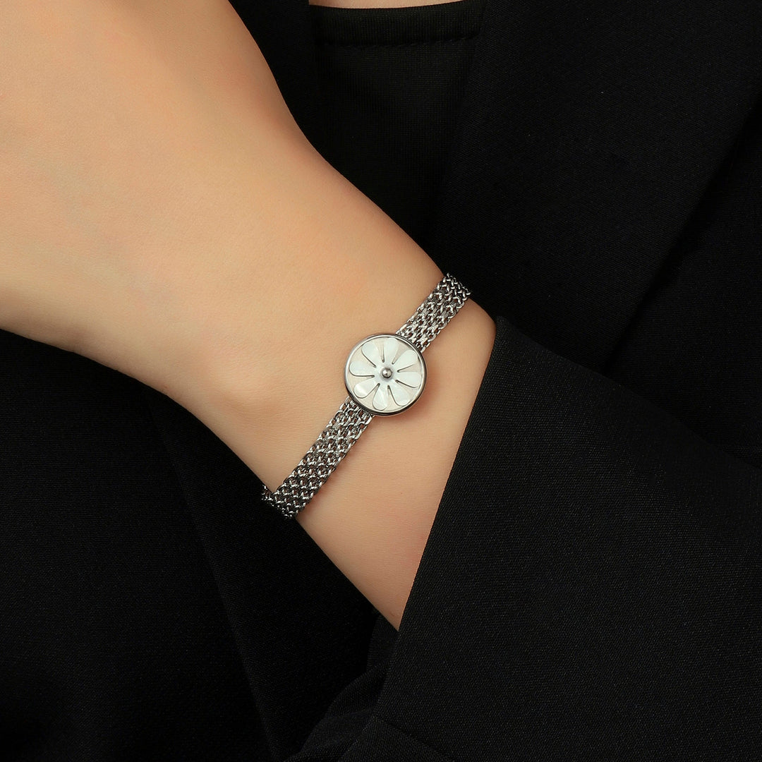 Quaint Flora Silver Bracelet - Salty Accessories