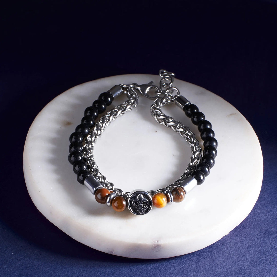 King Brown Beads Bracelet