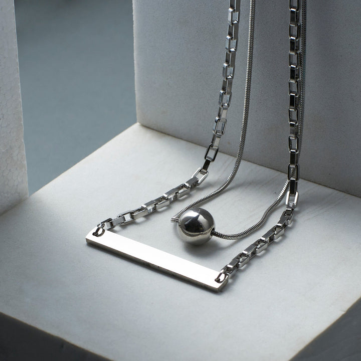 Layered Gritty Gem Chain