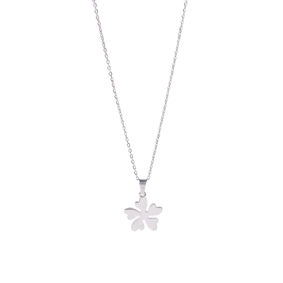 Leafy Loomed Silver Chain