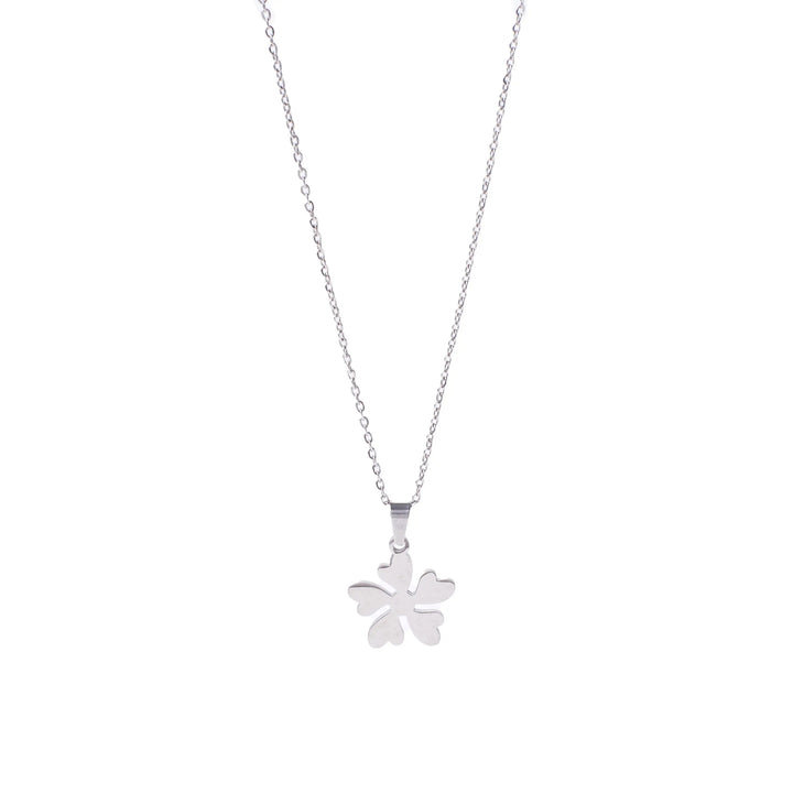 Leafy Loomed Silver Chain