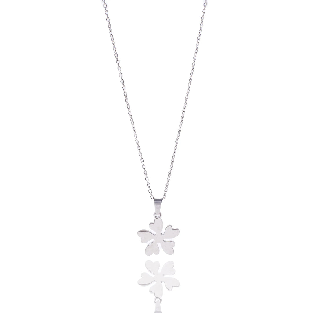 Leafy Loomed Silver Chain