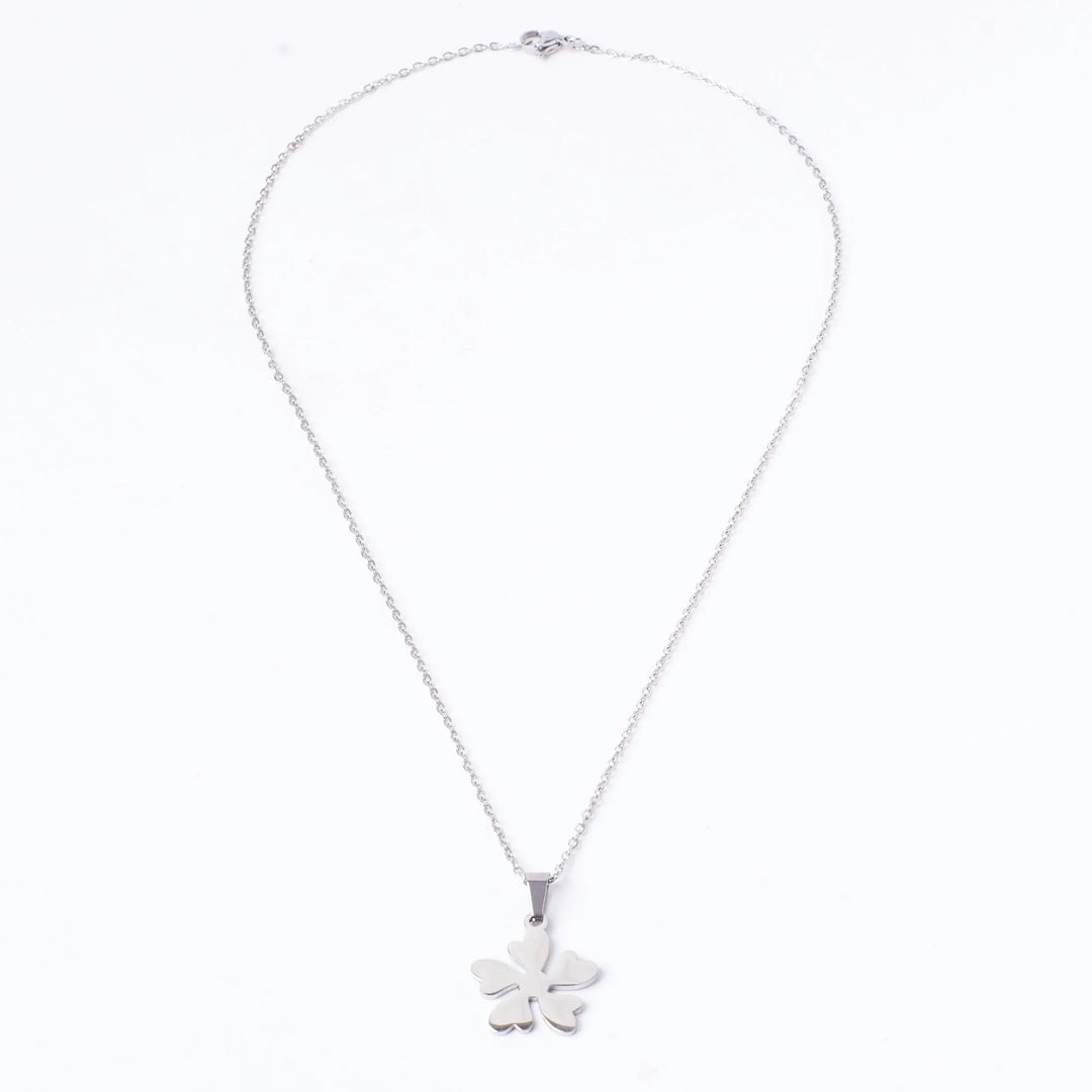 Leafy Loomed Silver Chain