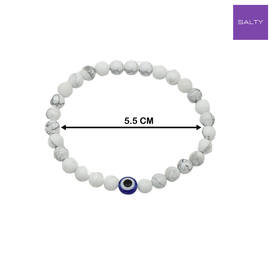Protective Evil Eye Natural Stone Band