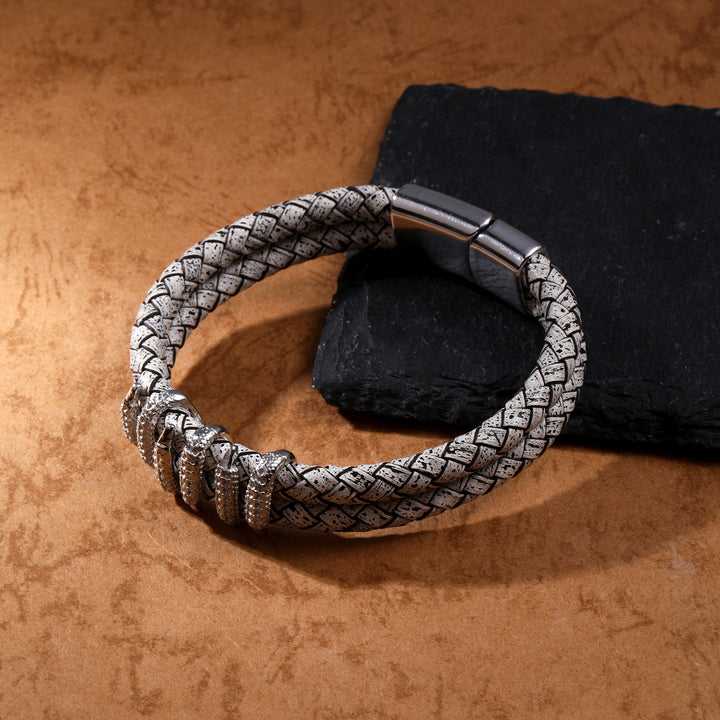 Animal Print Clawed Bracelet - Silver