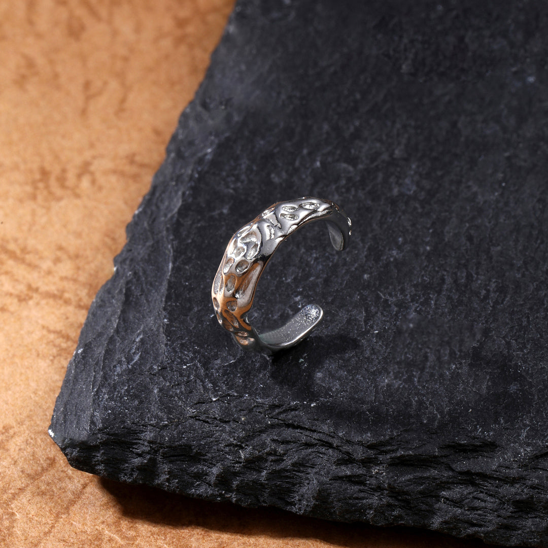 Goth Cuff Silver Earring