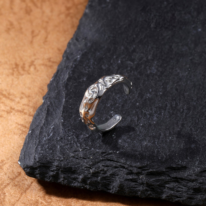 Goth Cuff Silver Earring