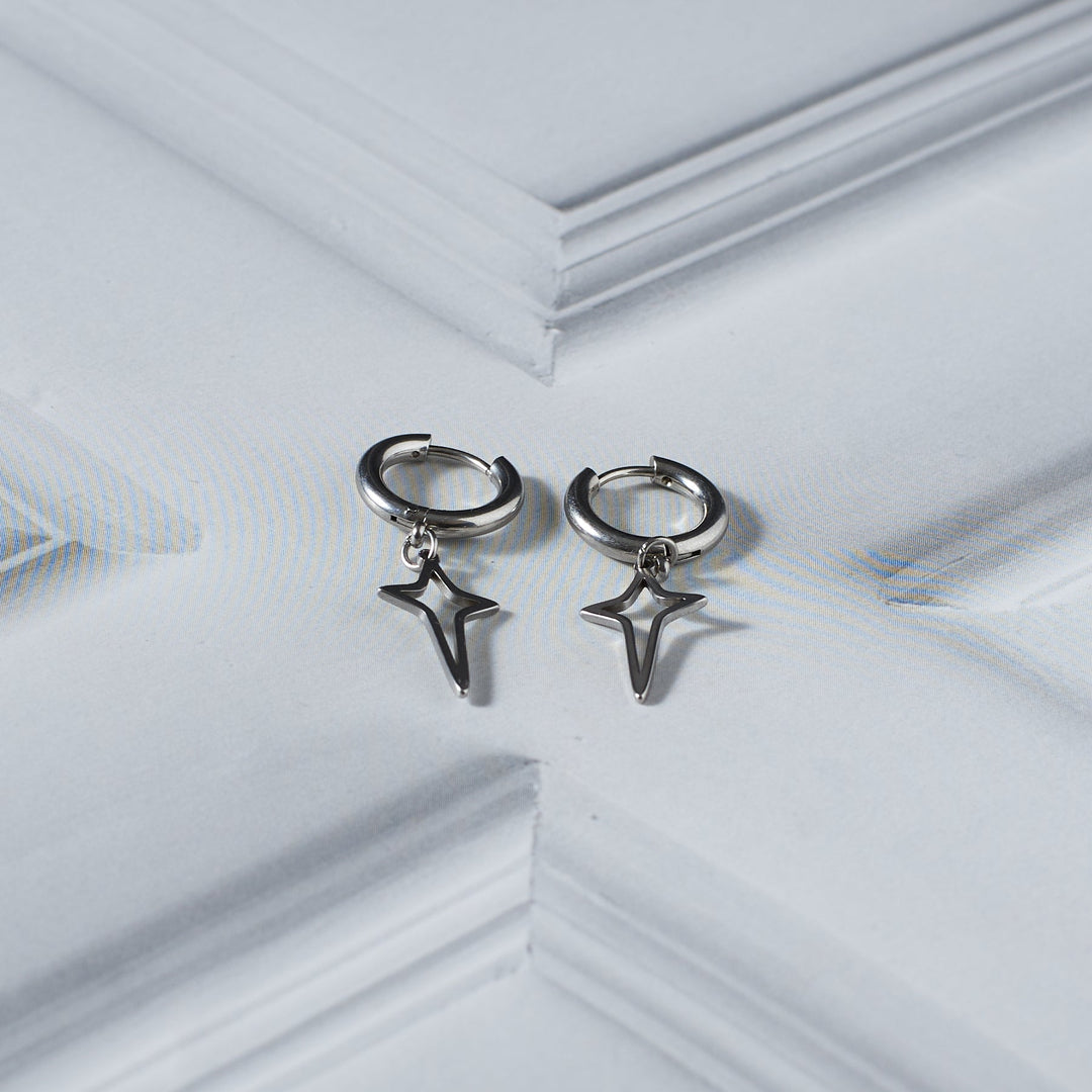 Silver Stardust Earrings