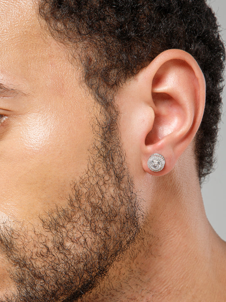 Diamond Silver Tidbit Earrings