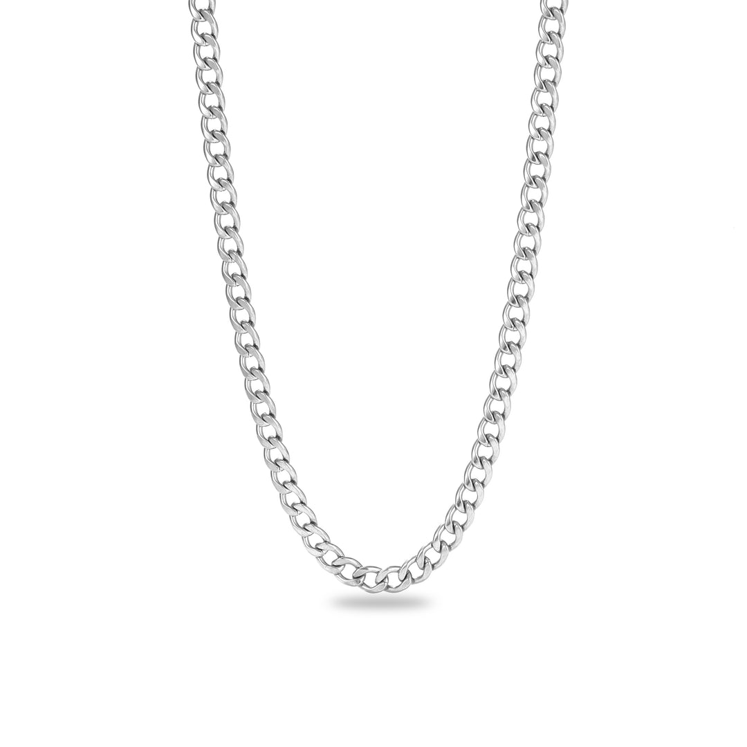 Punk Silver Thick Chain