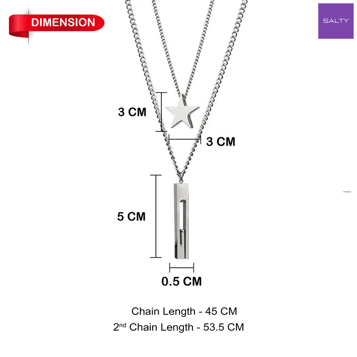 Starry Night Silver Chain