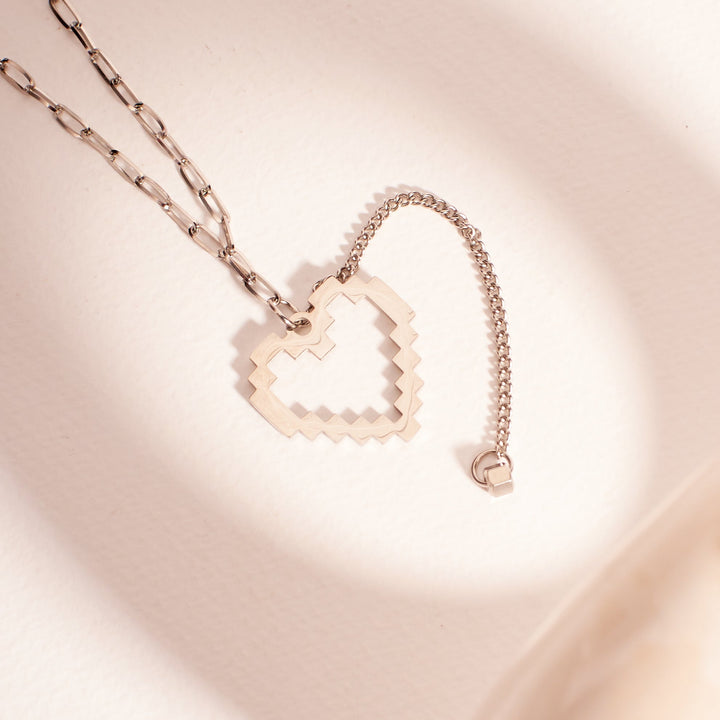 Cute In Love Silver Chain