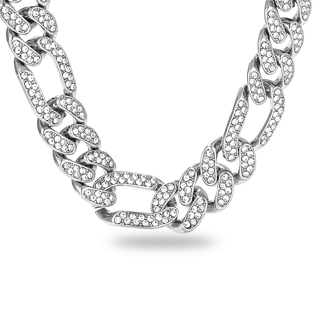 Anarchy Silver Punk Necklace