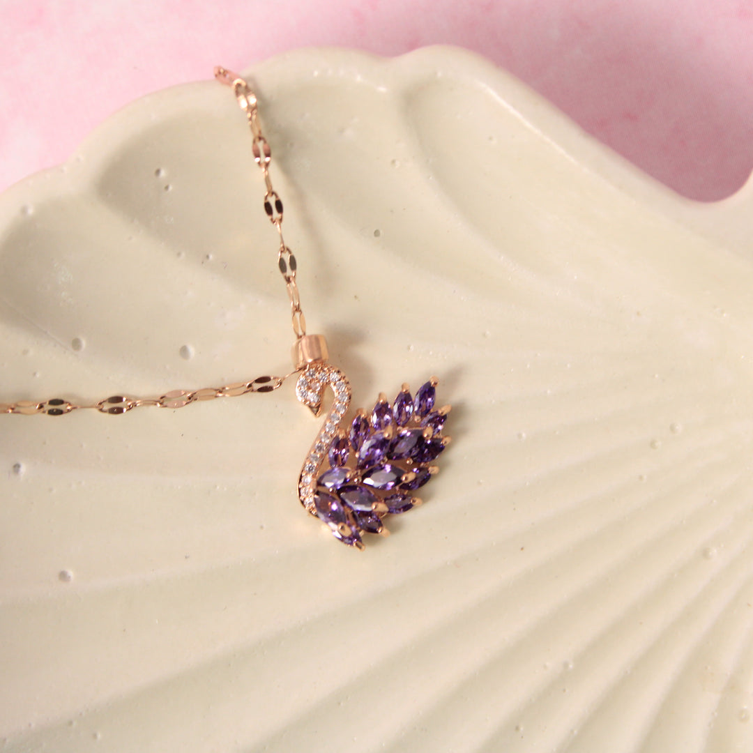 Millenia Dancing Swan Necklace Salty