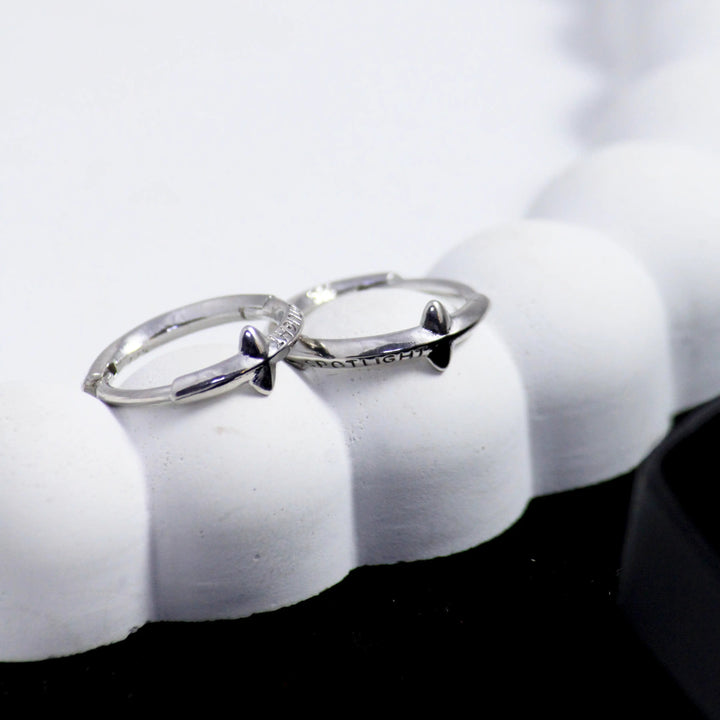 Minimalist Kpop Silver Earrings