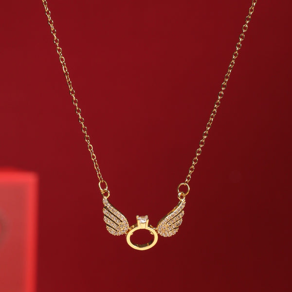 Angel Wings Necklace - Gold