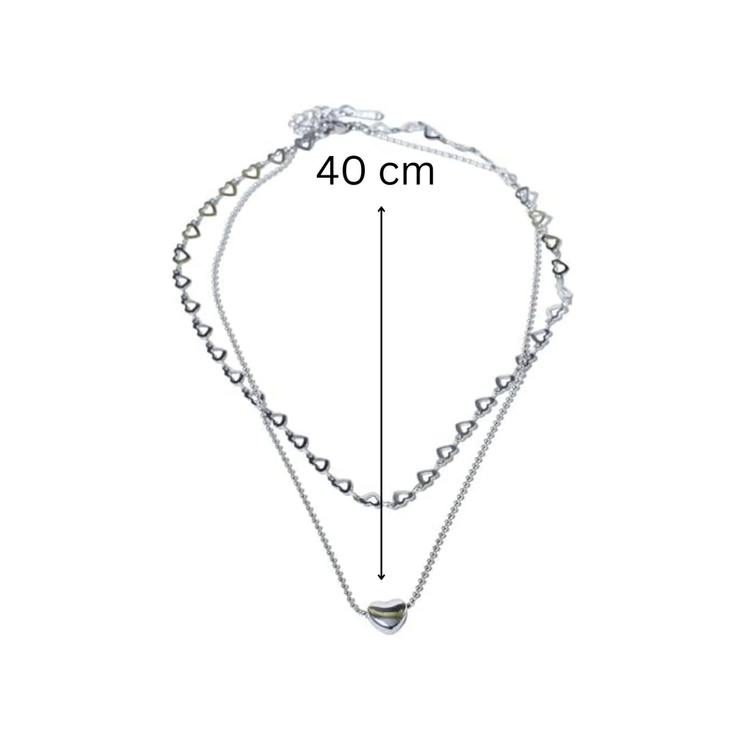 Falling In Love Silver Necklace
