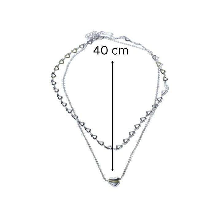Falling In Love Silver Necklace