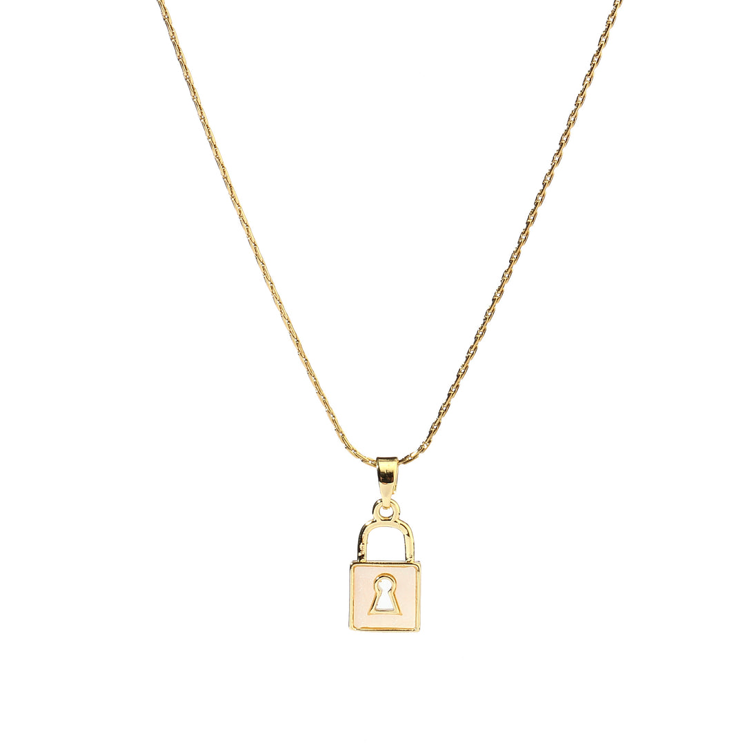 Locked Up Gold Necklace