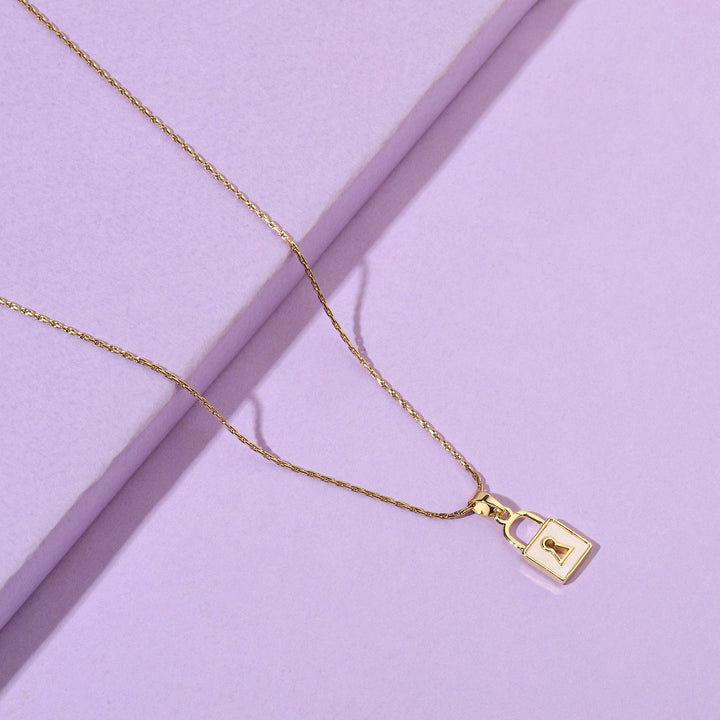 Locked Up Gold Necklace