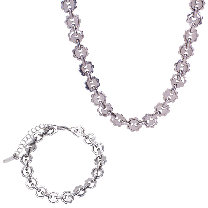 Starlit Elegance Silver Celestial Jewellery Set