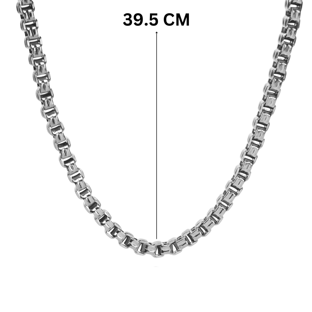 Bold Link Silver Necklace