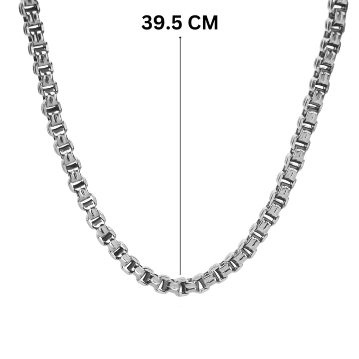Bold Link Silver Necklace