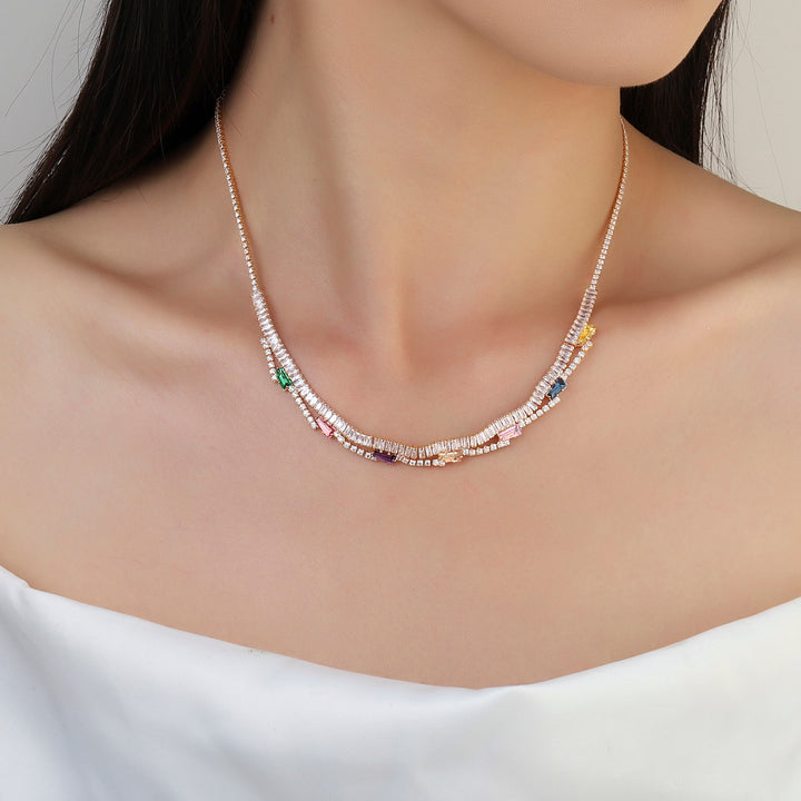 Gleaming Diamond Necklace