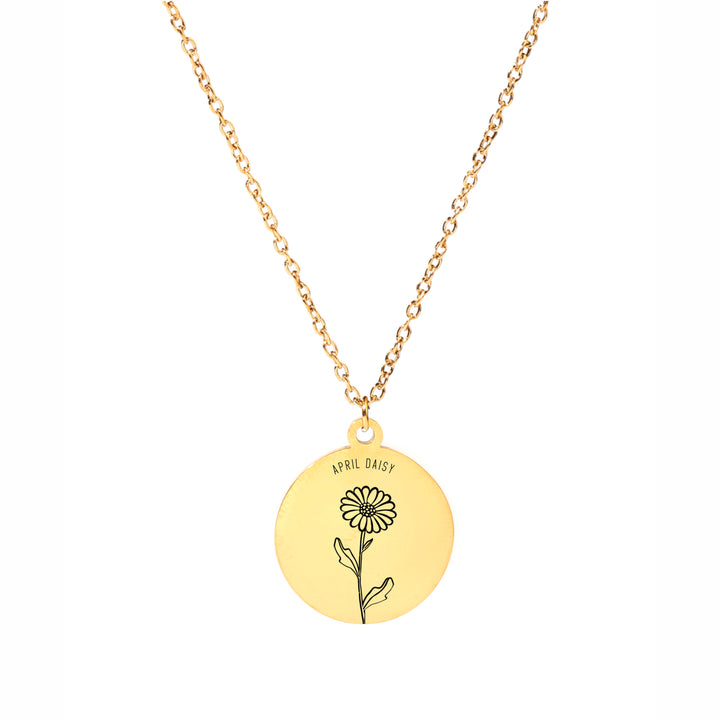 Birth Month Floral Necklace