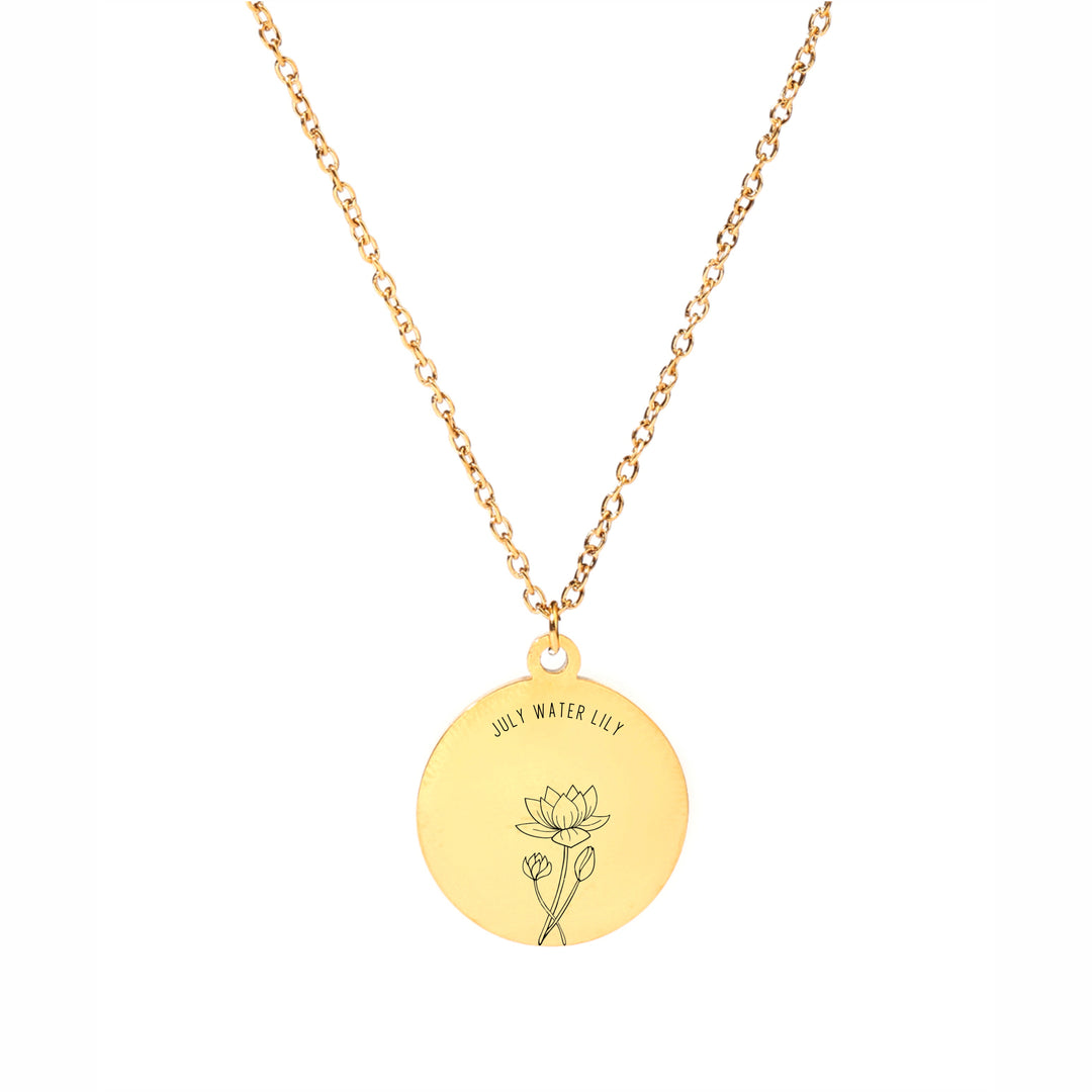 Birth Month Floral Necklace