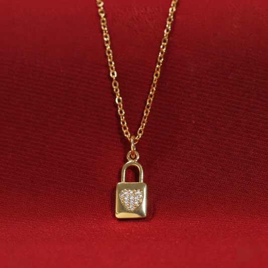Love Lock Charm Necklace