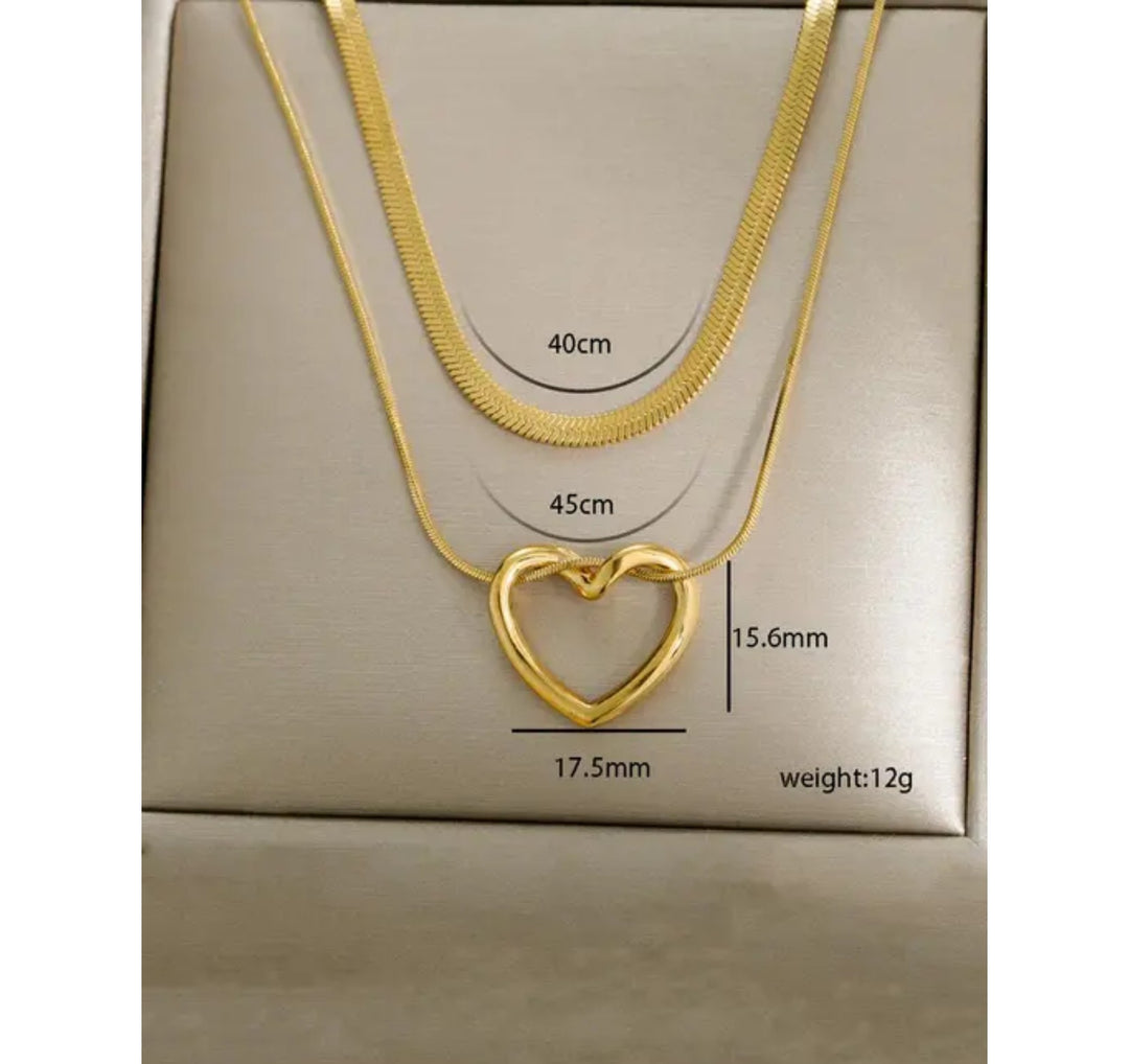 Layers of Love Golden Necklace