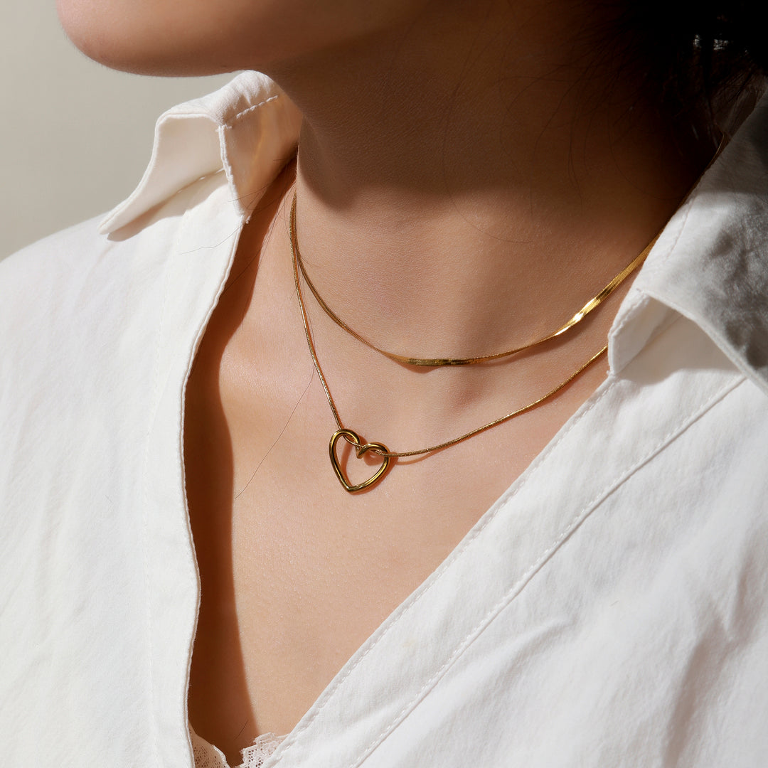 Layers of Love Golden Necklace