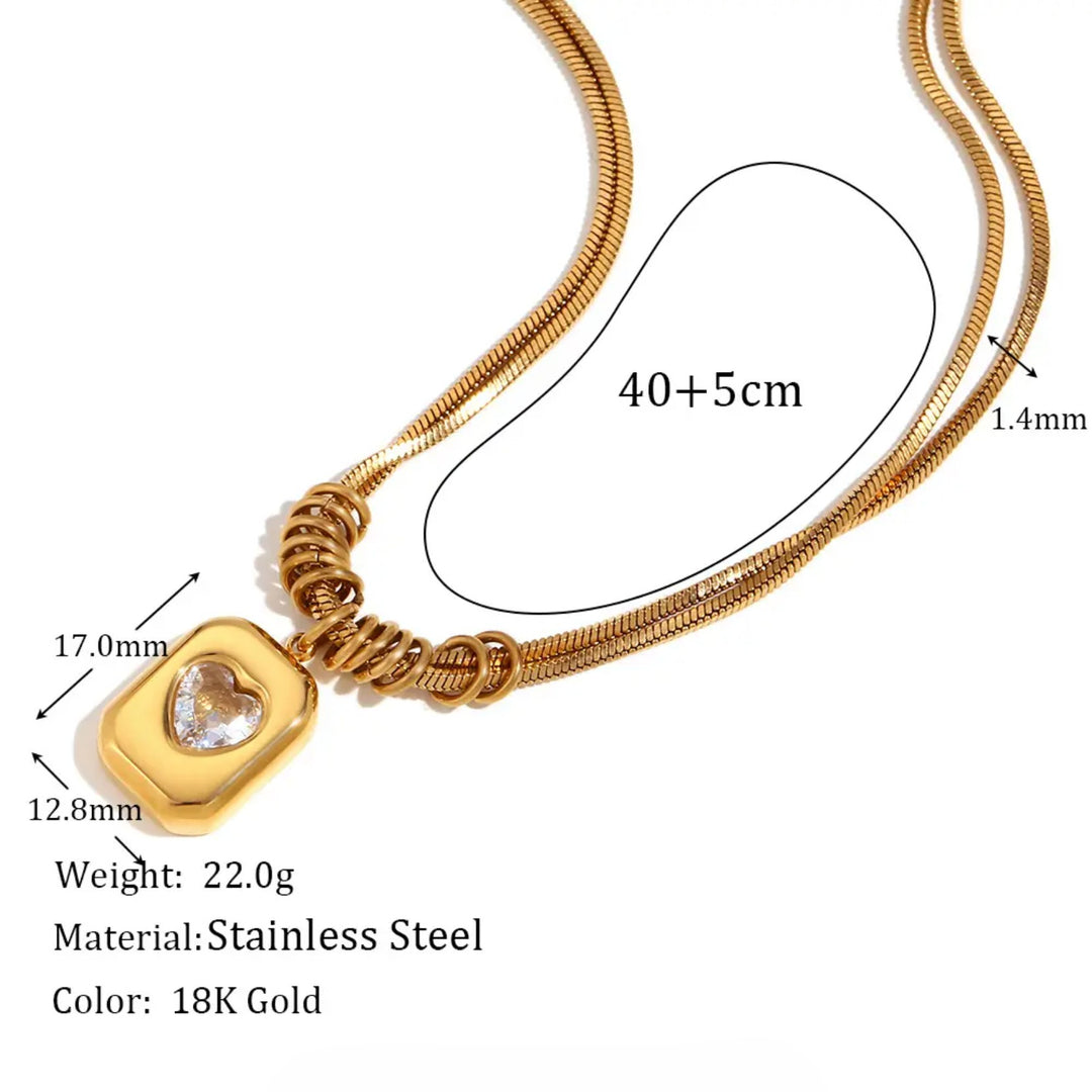 Sweetheart Vintage Gold Necklace