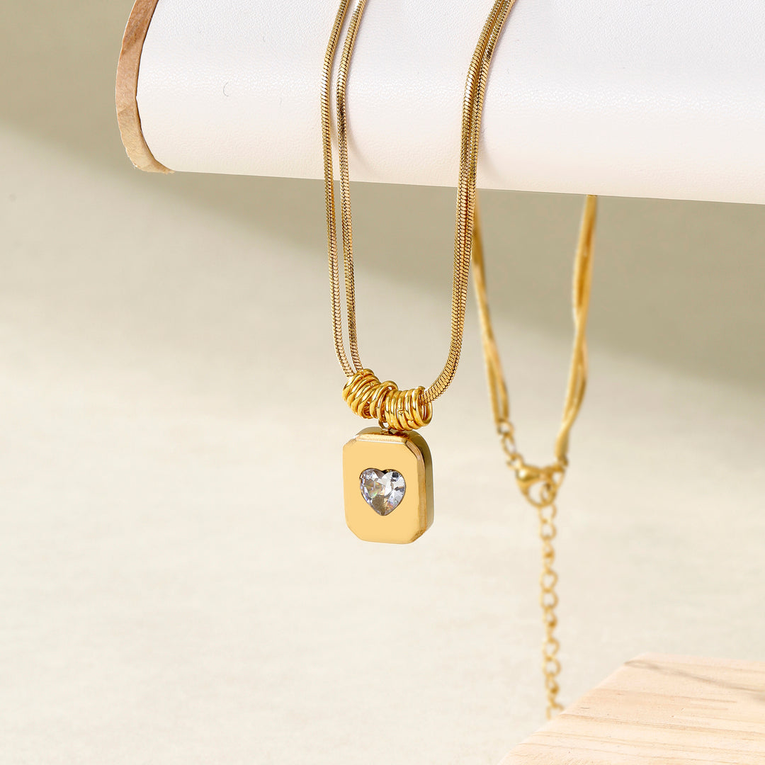 Sweetheart Vintage Gold Necklace