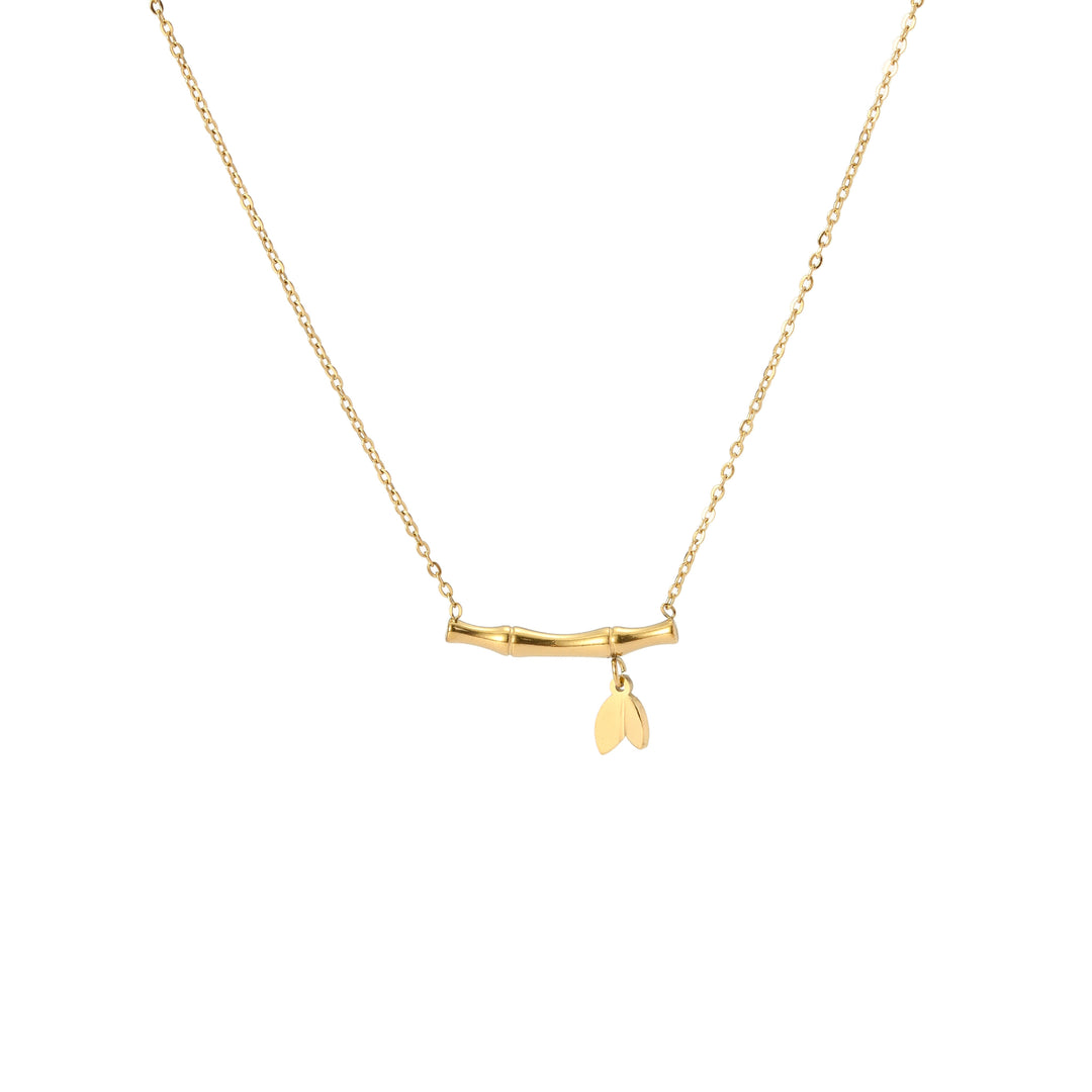 Bamboo Bloom Golden Necklace