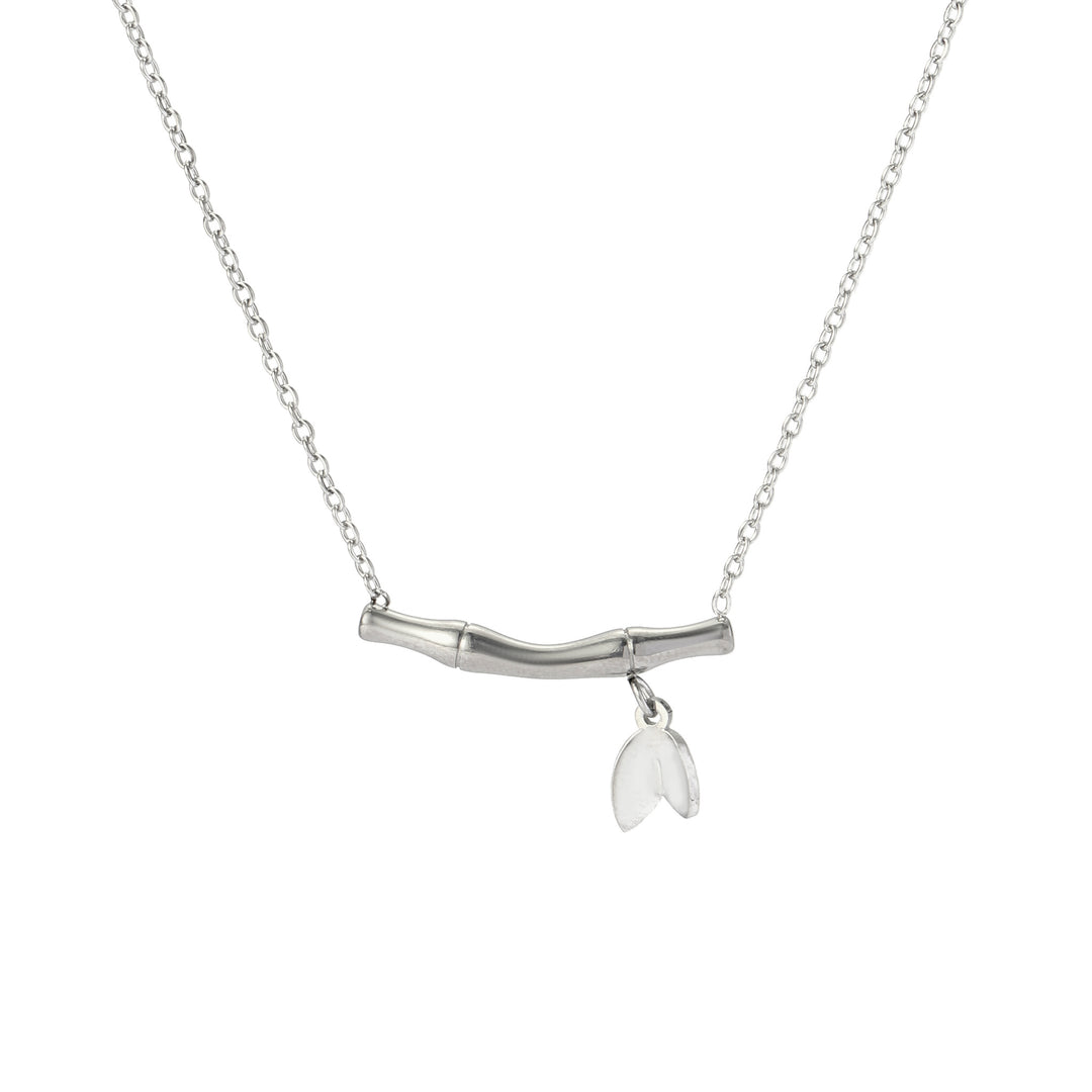 Bamboo Bloom Silver Necklace