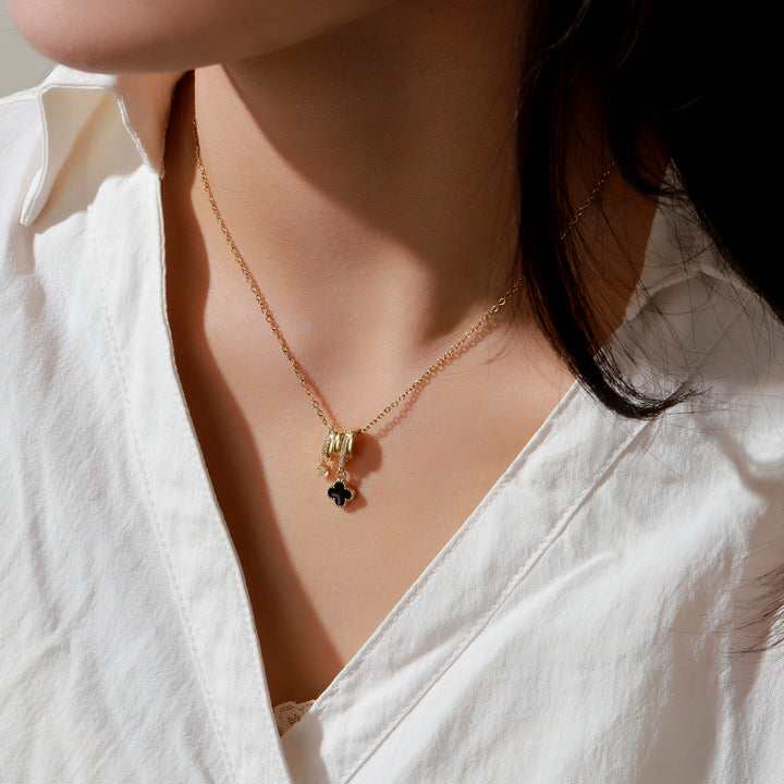 Cloverte Studded Necklace